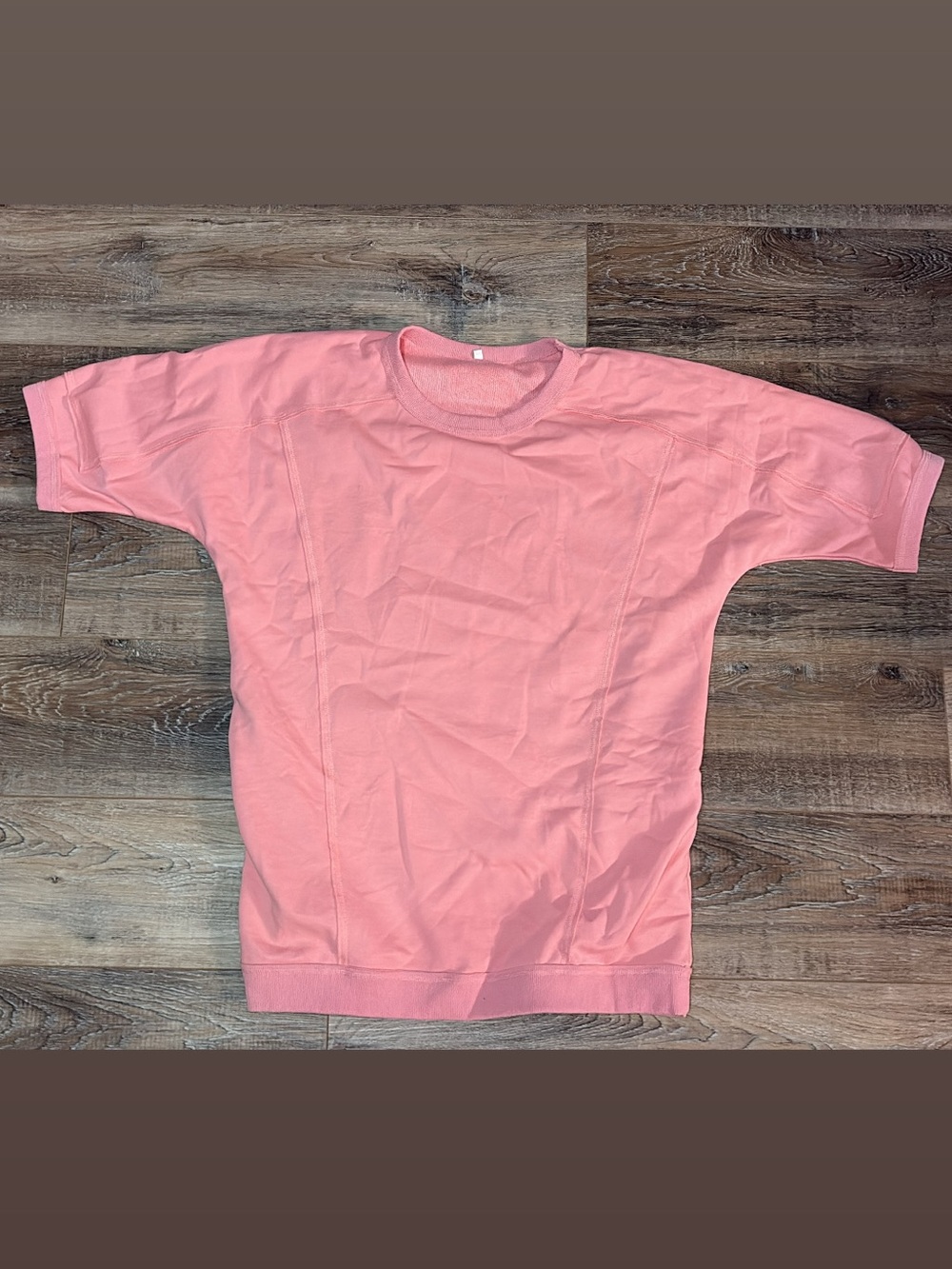 Women’s Coral Crew Neck Short Sleeve Shirt
